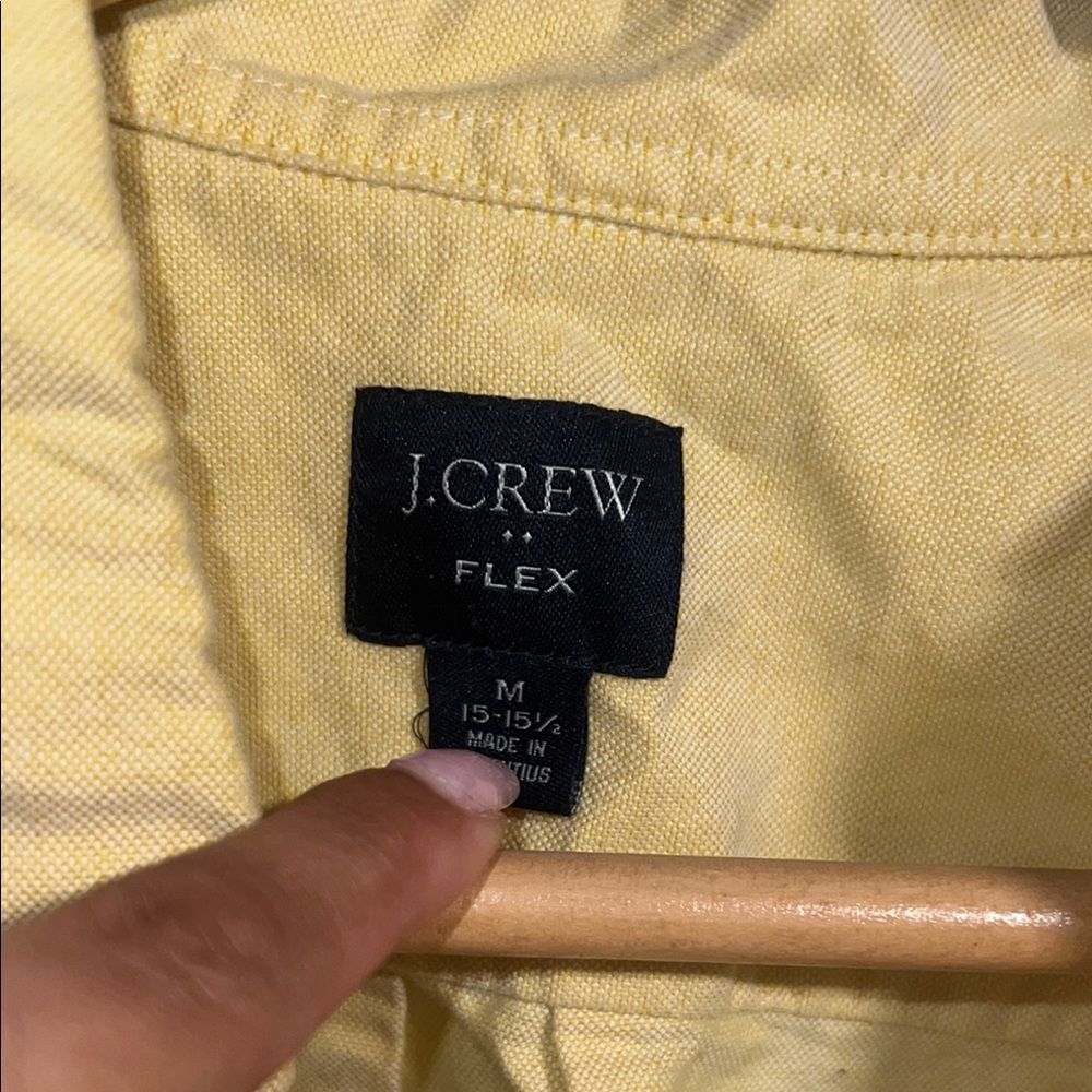 Vintage j. Crew yellow 100% cotton Men's shirt - Picture 2 of 5